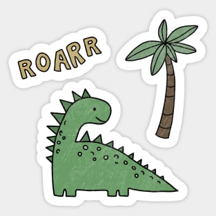 Dinosaur drawing Sticker